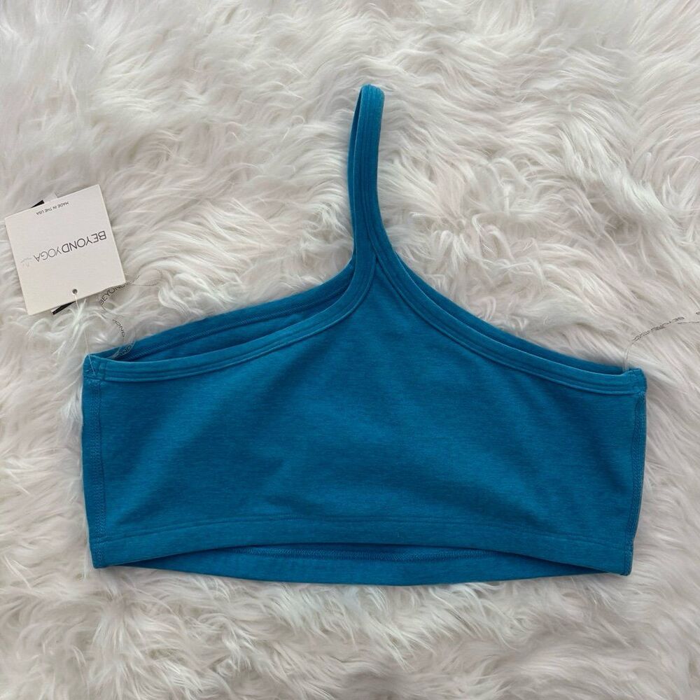 Beyond Yoga Spacedye One Up Bra Cali Blue Heather Size Large - Picture 4 of 10